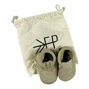 Freshly Picked Sparkle Leather Moccasins Size 2 / 6-12 months